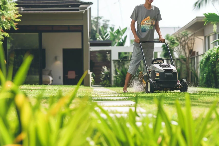 best battery power push mower